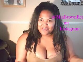 Mia pumps and endearments milk out of her big brown tits