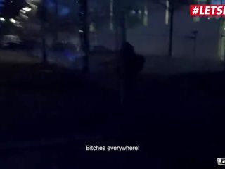 Letsdoeit - lussurioso amatoriale bruna raccolto su per sesso film in il sesso autobus