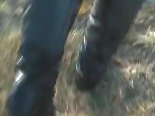 Black Thigh High Boots in the Mud, Free sex clip 0c