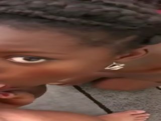 Melnādainas jaunkundze picked augšup uz launderette par anāls x nominālā video