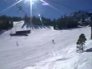 Inviting brunette fucked hard 1 hour just after snowboarding