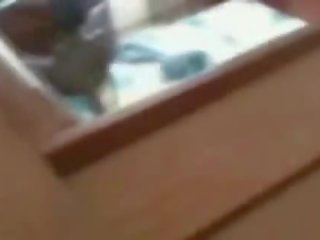 Eccezionale mulatta bambola beccato masturbare da un finestra peeper