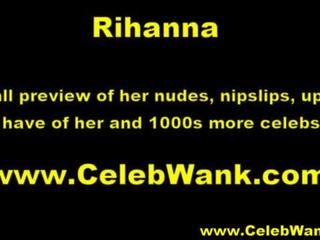 Rihanna alaston ja yläosattomissa täydellinen elin