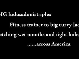 Duży tyłek trainer z ameryka staxx i ludus adonis