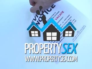 Propertysex tenant з phenomenal цицьки трахає її landlord