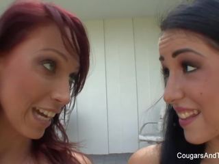 Redhead MILF gets nasty with her stepdaughter